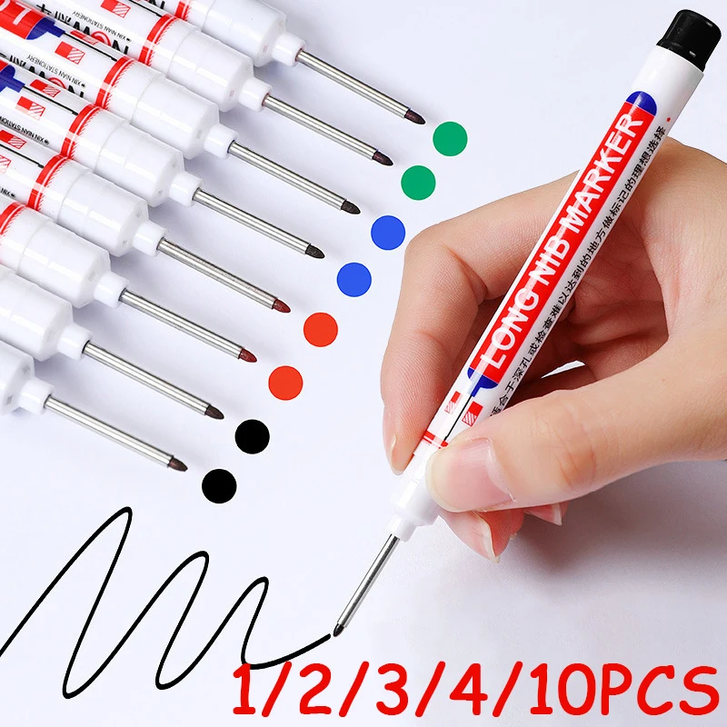 0.7/1.0/2.5MM White Permanent Marker Pens Paint Markers For Wood