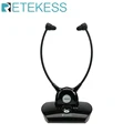 Retekess TA008 TV Hearing Aid Headphone Wireless TV Headsets System 2.4GHz Wireless Headphone for Seniors 3 Tones Dual Batteries