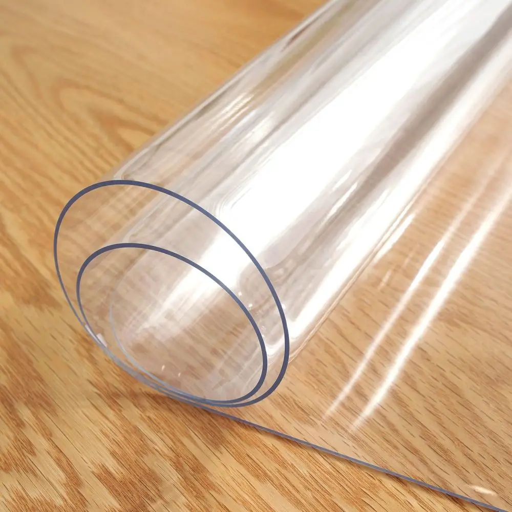 Clear Table ProtectorPlastic Table Cover Protector, Desk Protector Mat, Desk Pad Waterproof PVC Table Protecto-animated-img