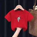 2024 New Fashion Luxury Brand TShirt Kids Casual Streetwear Baby T-Shirt Boys Clothes Anime Girls Tops Children Tees Free Tees