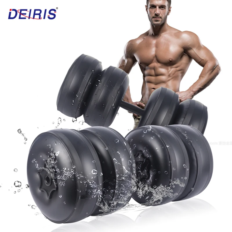10kg Loading Weight Water Filled Dumbbells Set Gym Weights Portable  Adjustable For Men Women Arm Muscle Training Home Fitness - Dumbbells -  AliExpress