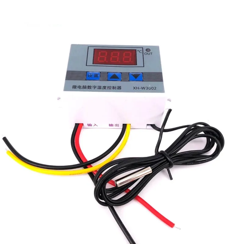 XH-W3002 110V-220V Digital LED Temperature Controller 10A Thermostat Control Switch Probe with waterproof sensor W3002-animated-img