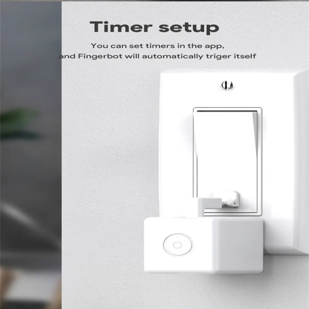 Tuya Zigbee Smart Fingerbot Plus Switch Button Pusher Smart Home Smart Life  App Voice Control Work With Alexa Google Home Alice