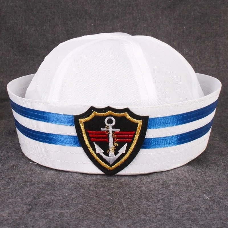 Funny Child Adult White Captain Sailors 