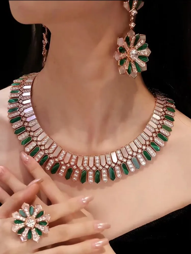 ZOCA Luxury Customized Make Jewelry Set, Fine Jewelry Set For Women Wedding Party-animated-img