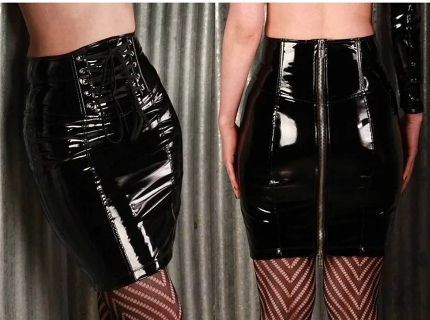 pvc zip skirt