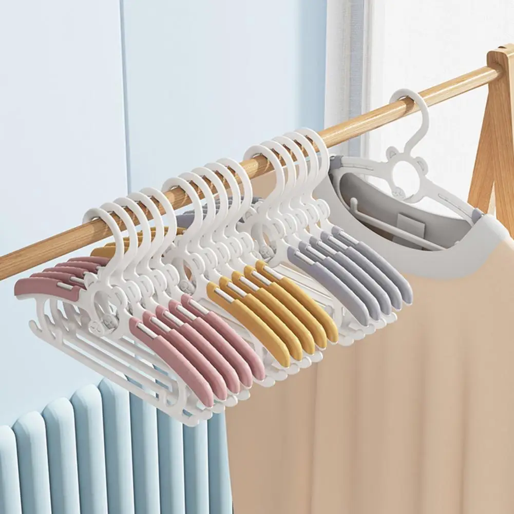 Dropship 5pcs Baby Clothes Hanger Flexible Racks Plastic Clothing