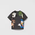 Mickey Cartoon T-shirt For Boys Clothes Summer Thin Round Collar Disney New Kids Tees Tops Popular Design Children T Shirts