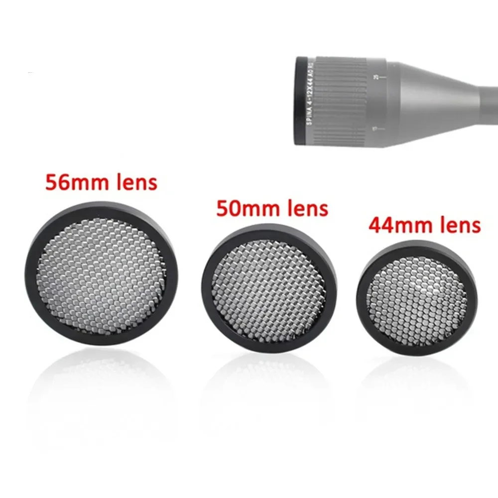 Cover for Optic Scope 44MM/50MM/56MM Anti-Reflection Sunshade Scope Protective Cover Mesh-animated-img