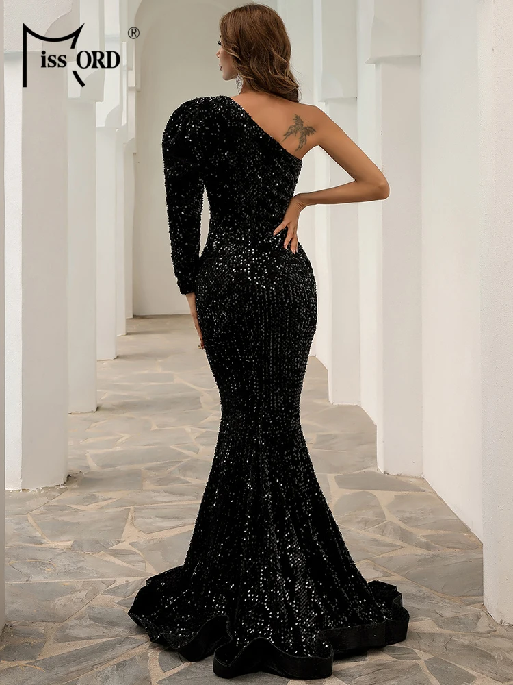 Missord Women Sexy One Shoulder Puff 
