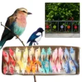 24 Pcs Set Artificial Birds Fake Foam Animal Simulation Feather Birds Models DIY Wedding Home Garden Ornament Decoration Bird