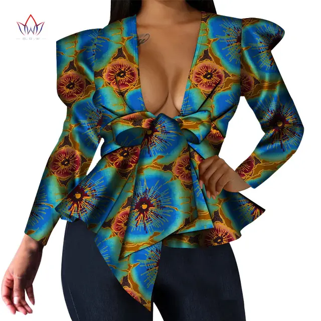 ladies african print tops