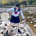 Japanese School Uniform Skirt Sailor Outfit Costumes JK Uniform Suit Girls Pleated Skirt Anime Cosplay Schoolgirl Uniform Tops preview-5