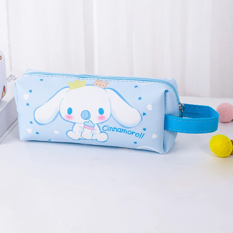 Hello Kitty Cartoon Cute Makeup Bag, Kuromi & Cinnamoroll Organizer, Portable Toiletry Bag, Desktop Storage Bag, Pencil Case-animated-img