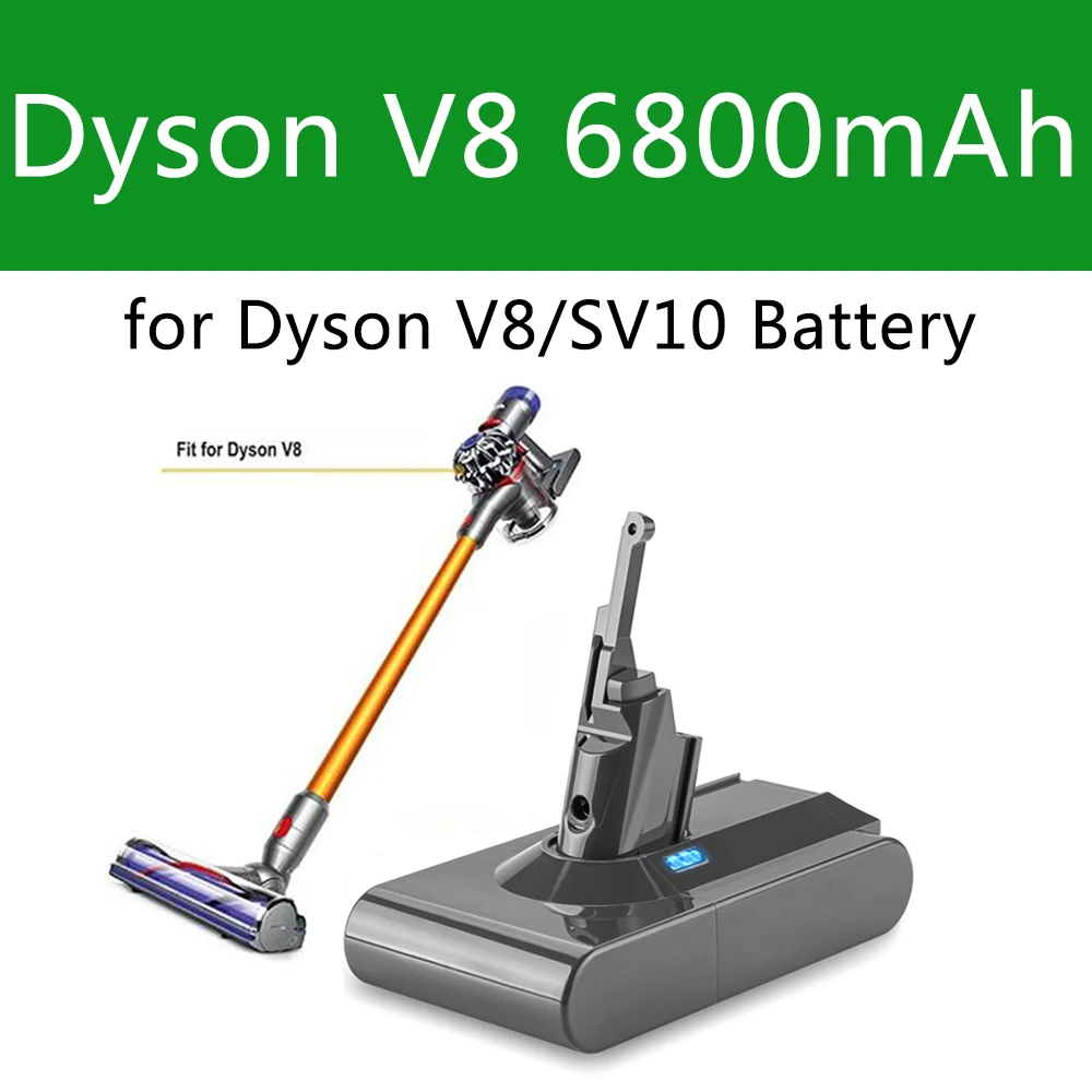 YH5 Replacement Battery for Dyson V8, 21.6V 6.0Ah Li-Ion, with