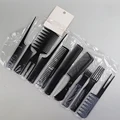 10pcs/set black hair comb set with 10 different designs multifunctional anti-static hair care comb set preview-1