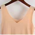 Seamless Ice Silk Camisole Vest Summer Women Thin Breathable Sleeveless Crop Tops Underwear Female Plus Size Tube Tops M-3XL preview-4