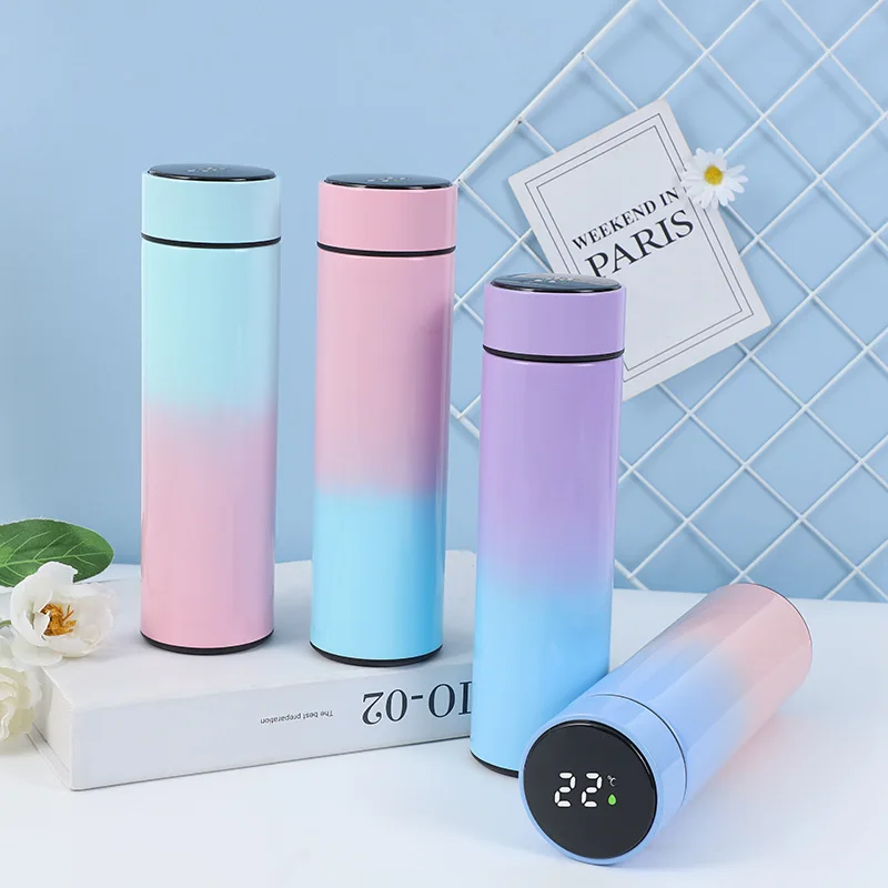 Intelligent Stainless Steel Thermos Bottle Temperature Display Water Bottle Vacuum Flasks Coffee Cup Gifts garrafa termica agua-animated-img