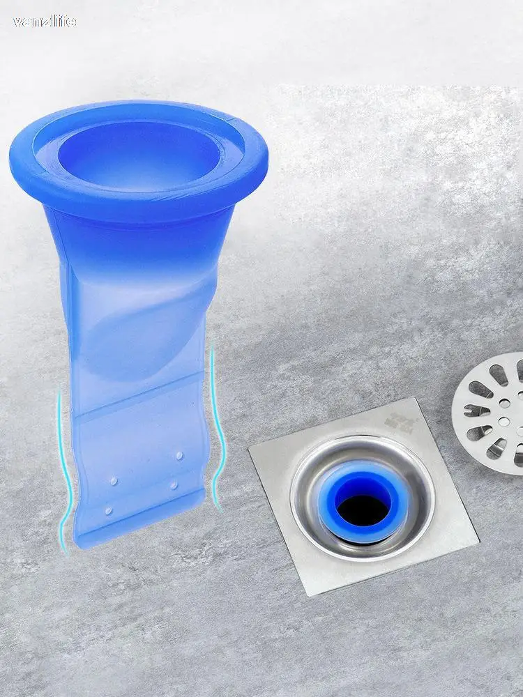 Bathroom odor-proof leak core silicone down the water pipe draininner core kitchen bathroom sewer seal leak the floor drain-animated-img