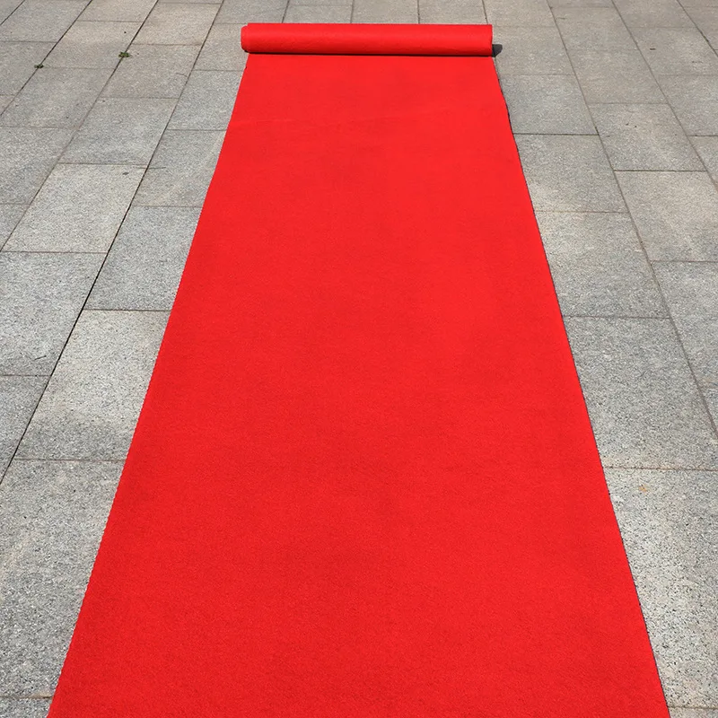 3M 5M 8M Stepping Blanket Travel Red Rug Wedding Pad Exhibition Carpet Aisle Corridor Stairs indoor Outdoor Mesa Thickness:1.0mm