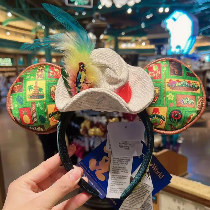 Disney Mickey Minnie Ears Mulan Headband Easter Eggs Hair Hoop Cosplay  Hairband Disneyland Sequin Girl Big Bow Headband Decorate