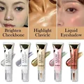 1pc Liquid Highlighting Illusion Pearlescent Eyeshadow Face Full Body Brightening Multi-Functional Makeup Retouching Highlighter preview-1