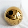 קישוט הבית ציפוי כדור זהב אגרטל קרמיקה קישוטים מלאכת יד עציץ אמנות אגרטלים הידרופוניים קישוט הבית מתנה קישוט