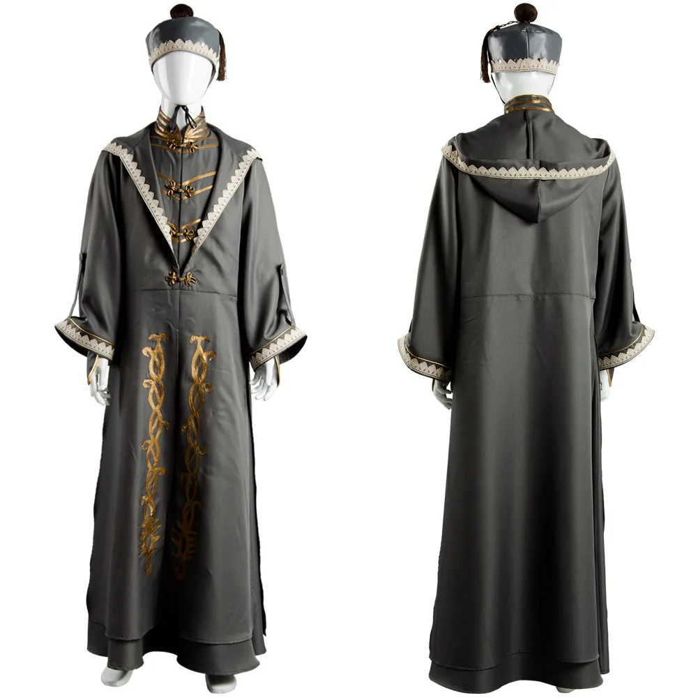 Cumpără Costume și accesorii  In Stock Male Albus Cosplay Dumbledore  Costume Adult Robe Cloak Hat Fantasia Outfits Full Set Halloween Carnival  Disguise Suit