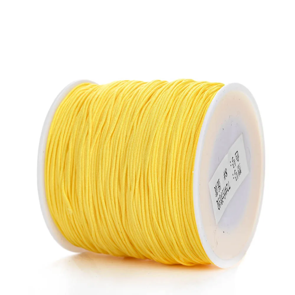 50Yds 0.8mm Crafts Nylon Cord For Jewelry Making Beading Braided