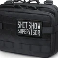 Shit show supervisor funny patch 2" x3" inch morale patch hook and loop backing preview-5