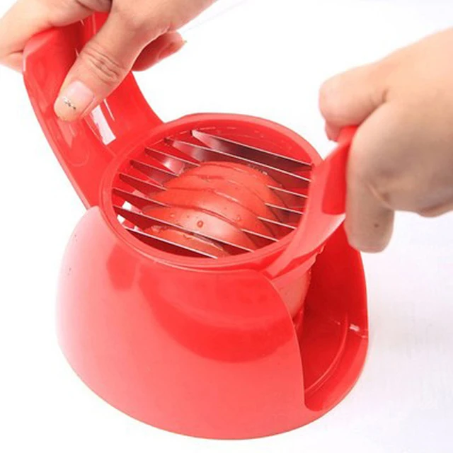 Tomato Slicer Cutter Grape Tools Cherry Kitchen Pizza Fruit Splitter  Artifact Small Tomatoes Accessories Manual Cut Gadget 1pc