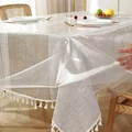 Rectangular Tablecloth, Transparent Table Cloth, Table Protector, Heat Resistant Waterproof Anti-Scratch Tablecloth preview-5