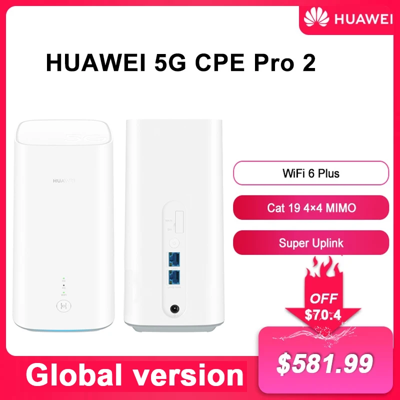 Huawei 5G CPE Pro H112-370 Version Internationale 2.3Gbps WiFi 6