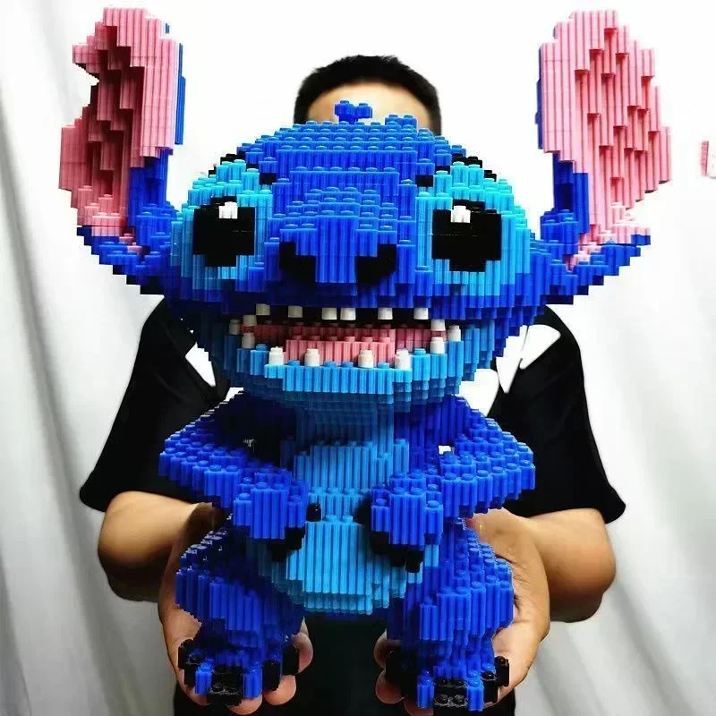 New Disney Building Block Stitch Giant Stitzer Assembly Toy Children's Birthday Gift Puzzle Desktop Decoration Fast Delivery-animated-img