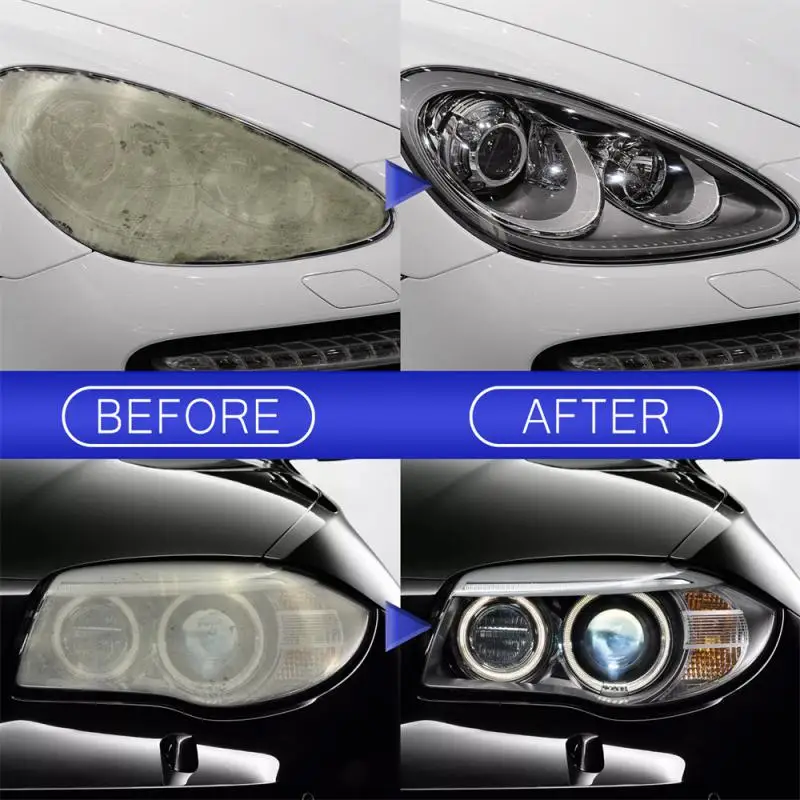 Car Headlight Restoration Polishing Kits Headlamp Scratch Remover Repair  Cleaning Paste Remove Oxidation Headlight Polish Liquid