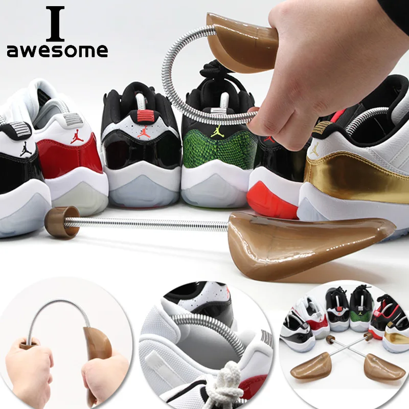 Automatic Adjustment shoes Stretcher Shaper Spring Shoe Trees Support To Prevent Deformation Preventing Wrinkle Crease Plastic-animated-img