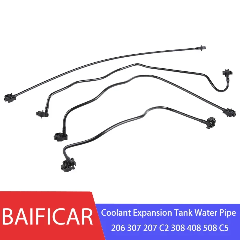 Baificar Brand New Coolant Expansion Tank Water Pipe Hose For Peugeot 206 307 207 301 308 408 508 Citreon C-Quatre C4 C2 C5-animated-img