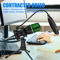 Professional USB Condenser Microphone For PC Laptop Streaming Video Games YouTube Podcasts  Vocals preview-3