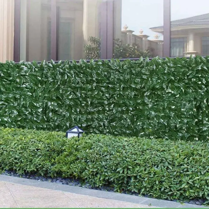 Artificial Ivy Privacy Fence Wall Screen Faux Vine Leaf Decoration for Outdoor Garden Decor Balcony Backyard Greenery Wall Decor-animated-img