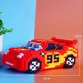 Disney Cars Lightning McQueen Building Blocks Car Assembly Model Mini Edition Splicing Birthday Gift Parent Child Building Block preview-5