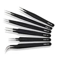 Elbow Straight Head Pointed Tweezers Model Making Tool Multi-Functional Tweezers Models Diorama Kit Hobby Toys Hobbies preview-1