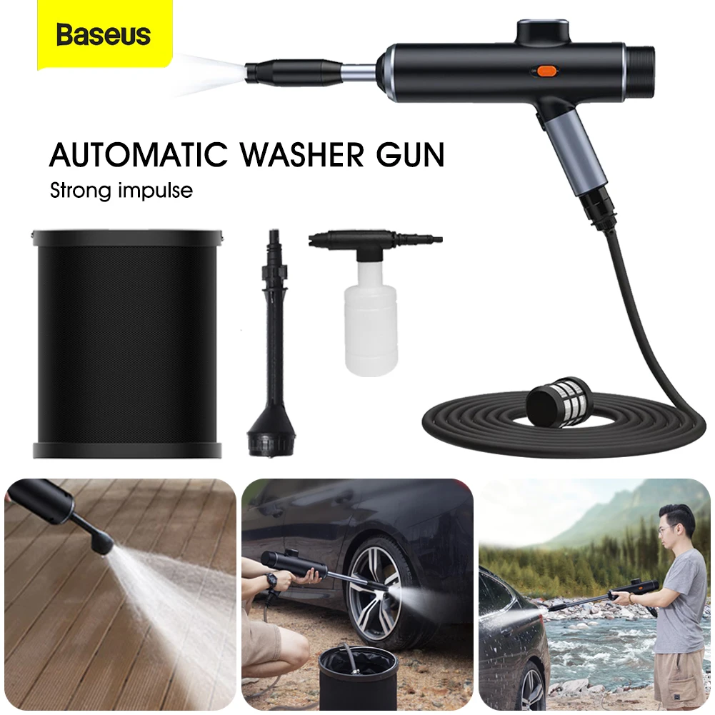 Купить Алиэкспресс Baseus 1.2L/min Cordless Pressure Washer Battery