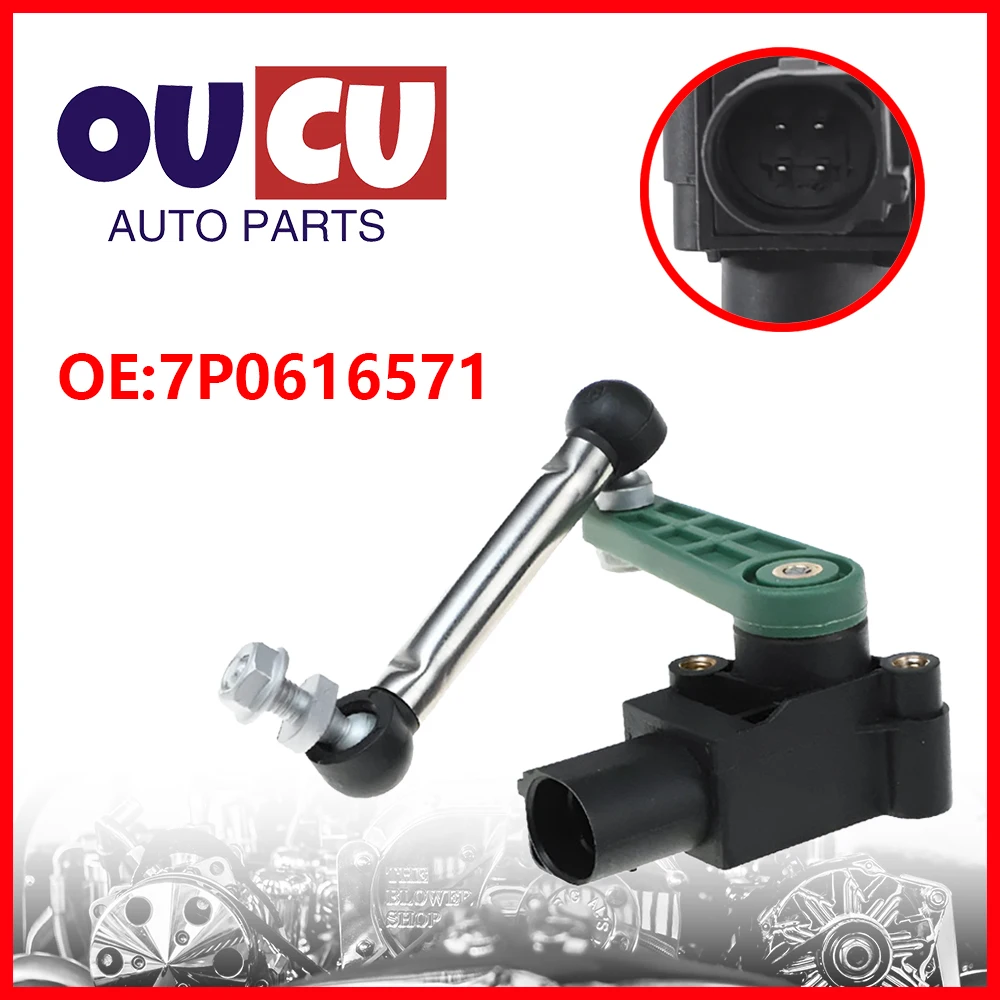 New  High Quality Rear Liquid level sensor and lever 7P0616571 For Porsche Cayenne 958 92A 2013 For 2012 VW TOUAREG 7P-animated-img