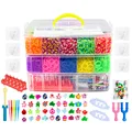 15000 Rainbow Luminous Rubber Bands Set for Children's Puzzle DIY Hand Woven Rubber Band Luminous Bracelet Loom