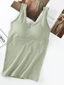 Removable Chest Pad Camisoles Female Fashion Solid Tank Top Wireless Beauty Back Underwear Sling Women preview-4