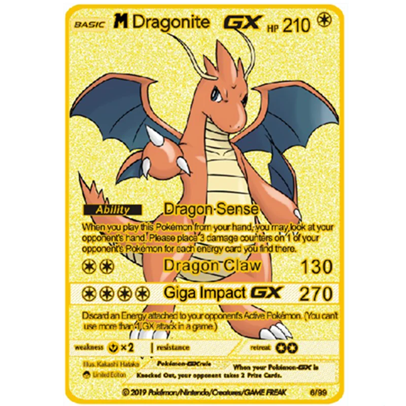 183200Point HP Raichu Pokemon Gold Metal Super Card Blastoise Eevee Sylveon  Mewtwo Pikachu Battle Collection Trading Iron Card