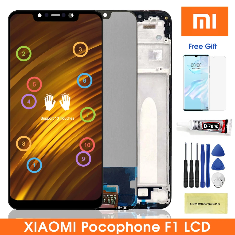 Original Poco F1 Lcd Display For Xiaomi 