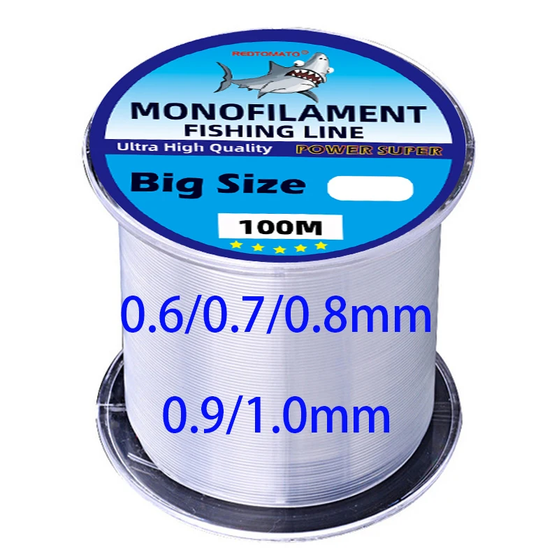 Monofilament Fishing Line Strong Nylon  0.25/0.3/0.35/0.4/0.5/0.6/0.7/0.8/0.9/1.0/1.2/1.4mm Fishing Wire Saltwater  Freshwater