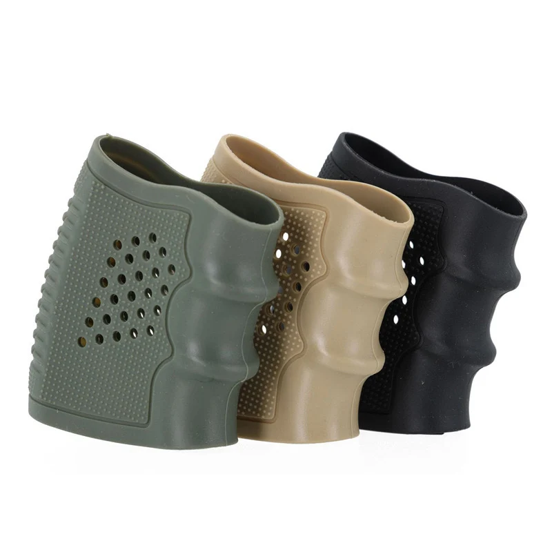 Tactical Pistol Rubber Grip Glove Cover Sleeve Anti Slip Handguns for Glock Hunting Accessories-animated-img