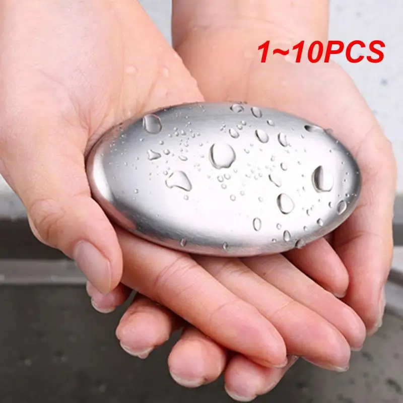 1~10PCS Remove Smell Soap Stainless Steel Chef Soap Bathroom Toilet Hand Sanitizer To Remove Smell Soap Kitchen Gadget Tool-animated-img
